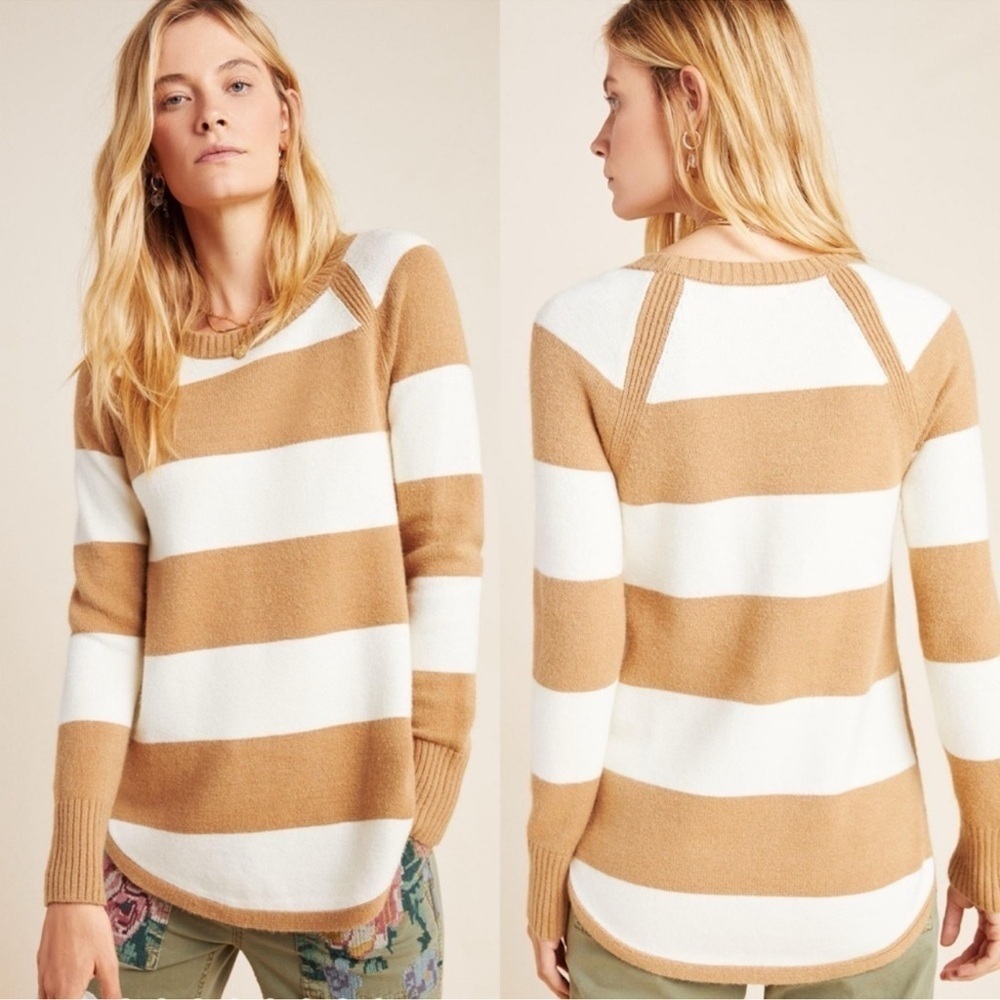 Anthropologie Rebekah Tunic Stripe Sweater XS
